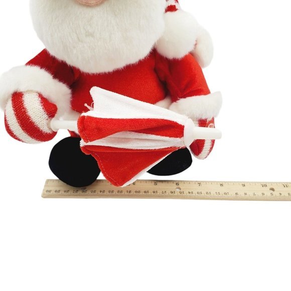 T.L.‎ Toys Signing Plush Stuffed Santa Umbrella, "Singing in the Snow" Animated - Picture 5 of 6